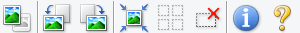 figure : barre d'outils dans la vue de l'image entière