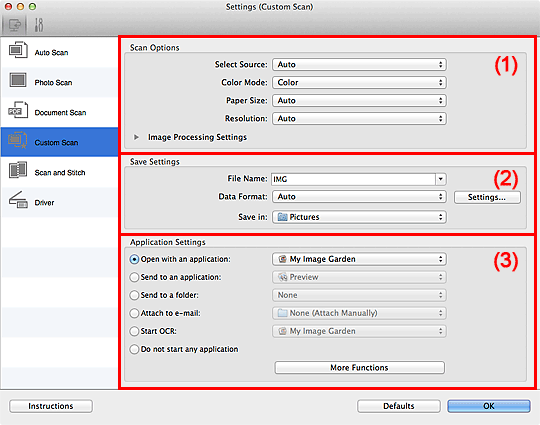 Imagen: cuadro de diálogo Configuración