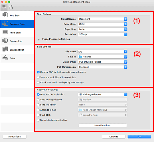 Docs setup. Canon Network Scanner Selector.