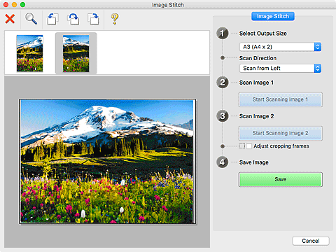 рисунок: Окно &laquo;Совмещение изображений&raquo;