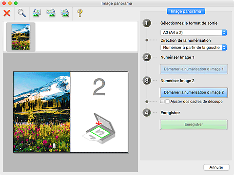 figure : fenêtre Image panorama