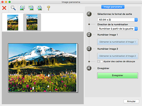 figure : fenêtre Image panorama