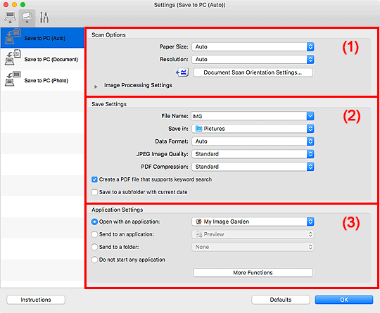 afbeelding: Dialoogvenster Instellingen
