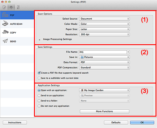 Imagen: cuadro de diálogo Configuración