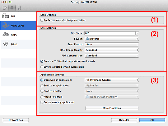 Imagen: cuadro de diálogo Configuración