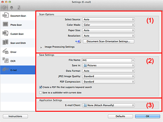 Imagen: cuadro de diálogo Configuración