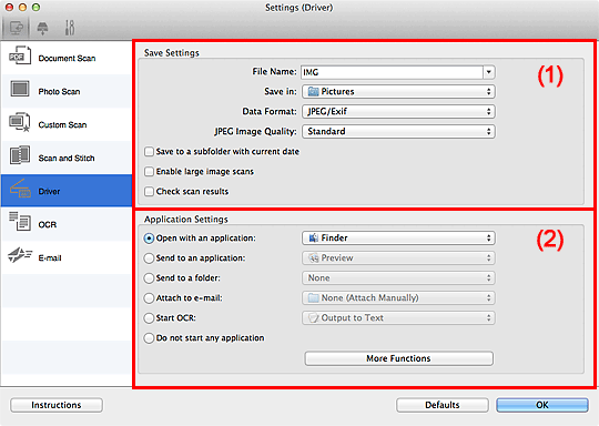 Imagen: cuadro de diálogo Configuración