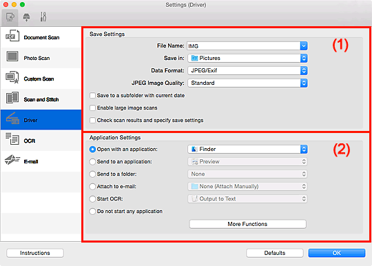 şekil: Ayarlar iletişim kutusu