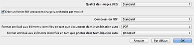 figure : boîte de dialogue Paramètres de format de données