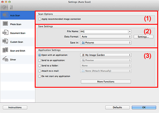 Imagen: cuadro de diálogo Configuración