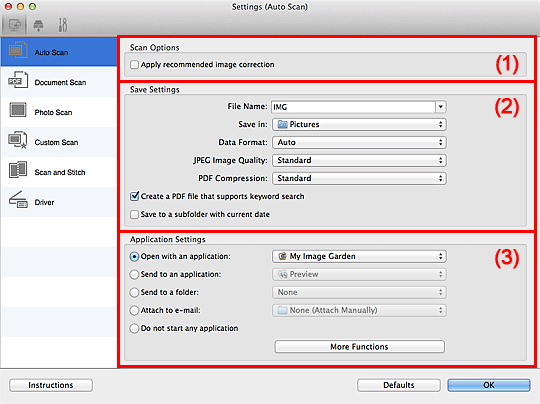 Imagen: cuadro de diálogo Configuración