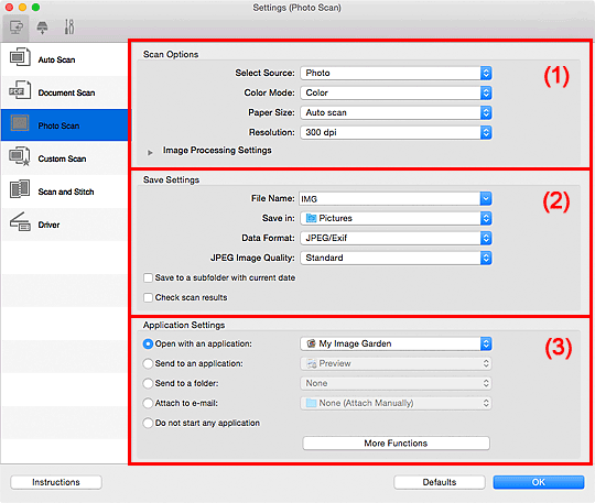 Imagen: cuadro de diálogo Configuración