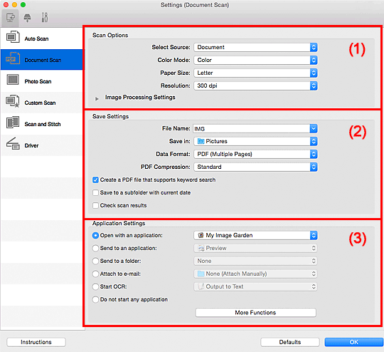 Imagen: cuadro de diálogo Configuración