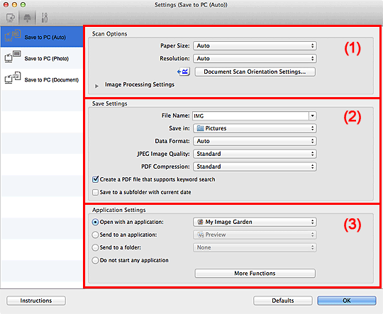 Imagen: cuadro de diálogo Configuración