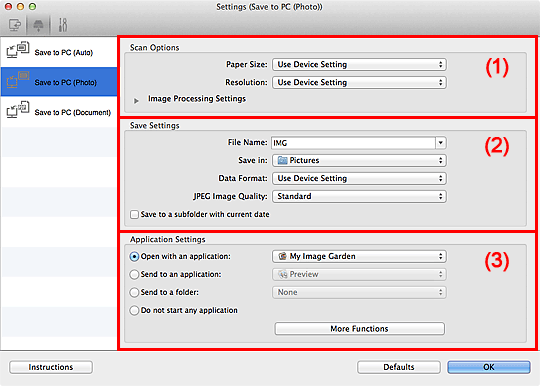 Imagen: cuadro de diálogo Configuración