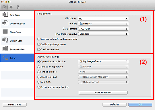 Imagen: cuadro de diálogo Configuración