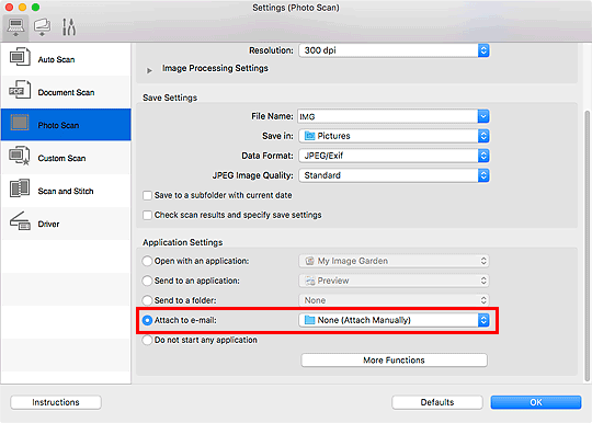 Imagen: cuadro de diálogo Configuración