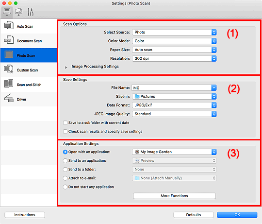 Imagen: cuadro de diálogo Configuración