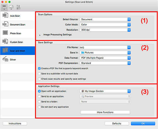 Imagen: cuadro de diálogo Configuración