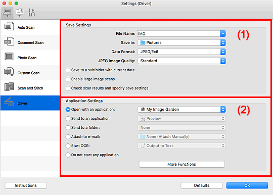 Imagen: cuadro de diálogo Configuración