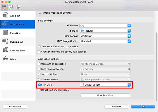 Imagen: cuadro de diálogo Configuración