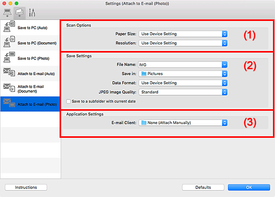 Imagen: cuadro de diálogo Configuración