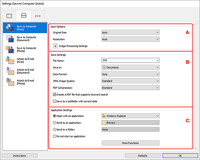 Imagen: cuadro de diálogo Configuración