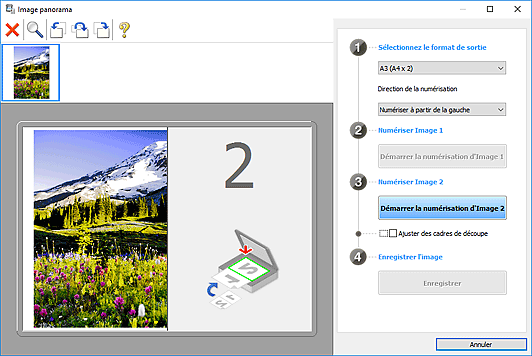 figure : fenêtre Image panorama