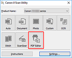 obrázek: Nástroj IJ Scan Utility