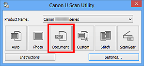 şekil: IJ Scan Utility