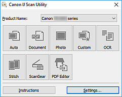 ภาพ: IJ Scan Utility