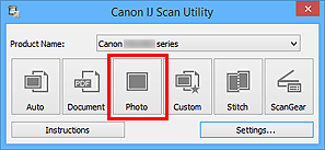 Ábra: Az IJ Scan Utility elindítása