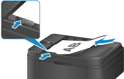 figure: Place the documents on the ADF