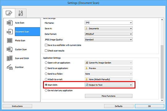 Imagen: cuadro de diálogo Configuración