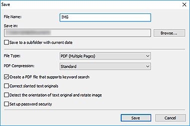 figure: Save dialog box