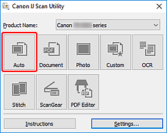 şekil: IJ Scan Utility