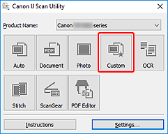 şekil: IJ Scan Utility