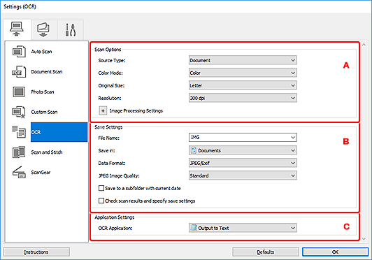 Imagen: cuadro de diálogo Configuración