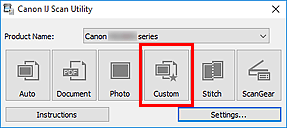 obrázek: Nástroj IJ Scan Utility