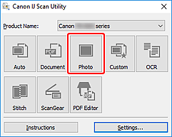 obrázek: Nástroj IJ Scan Utility