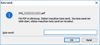 gambar: Kotak dialog Kata Sandi