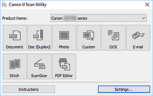 şekil: IJ Scan Utility