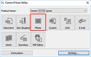 şekil: IJ Scan Utility