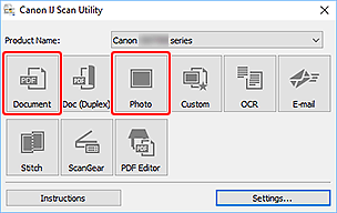 şekil: IJ Scan Utility