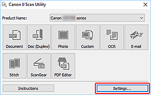 şekil: IJ Scan Utility