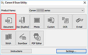 şekil: IJ Scan Utility