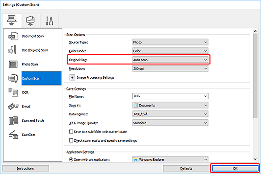 Imagen: cuadro de diálogo Configuración