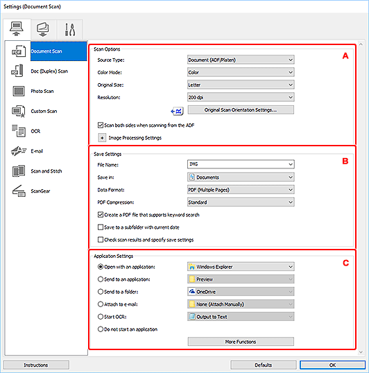 Imagen: cuadro de diálogo Configuración