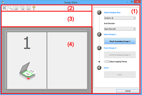 figure: Image Stitch window