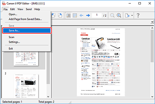 Abbildung: IJ PDF Editor